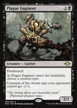 MtG Trading Card Game Modern Horizons Rare Plague Engineer #100