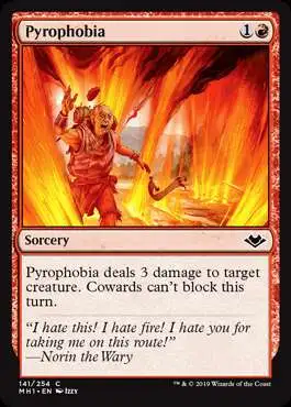 MtG Trading Card Game Modern Horizons Common Pyrophobia #141