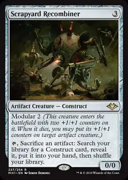 MtG Trading Card Game Modern Horizons Rare Scrapyard Recombiner #227