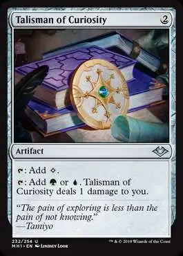 MtG Trading Card Game Modern Horizons Uncommon Foil Talisman of Curiosity #232