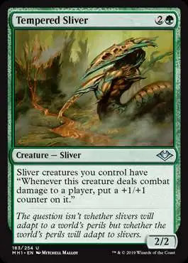 MtG Trading Card Game Modern Horizons Uncommon Tempered Sliver #183