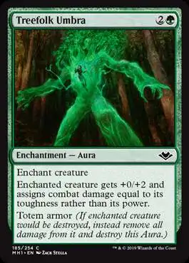 MtG Trading Card Game Modern Horizons Common Foil Treefolk Umbra #185