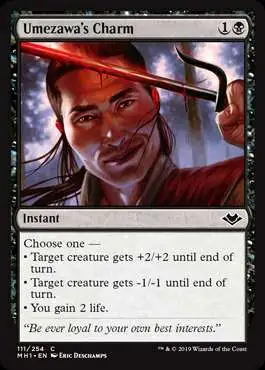 MtG Trading Card Game Modern Horizons Common Umezawa's Charm #111