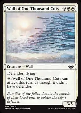 MtG Trading Card Game Modern Horizons Common Wall of One Thousand Cuts #36