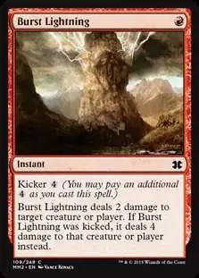 MtG Modern Masters 2015 Common FOIL Burst Lightning #109
