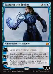 Magic The Gathering Modern Masters 2015 Single Card Mythic Rare Tezzeret the Seeker 62 FOIL - ToyWiz Magic The Gathering Modern Masters 2015 Single Card Mythic Rare Tezzeret the Seeker 62 FOIL - ToyWiz