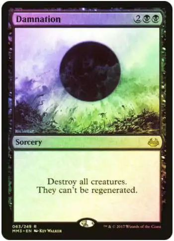 MtG Modern Masters 2017 Edition Rare Foil Damnation #63