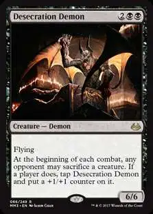 MtG Modern Masters 2017 Edition Rare Desecration Demon #66