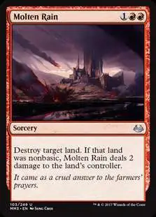 MtG Modern Masters 2017 Edition Uncommon Molten Rain #103