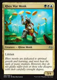 MtG Modern Masters 2017 Edition Uncommon Rhox War Monk #180