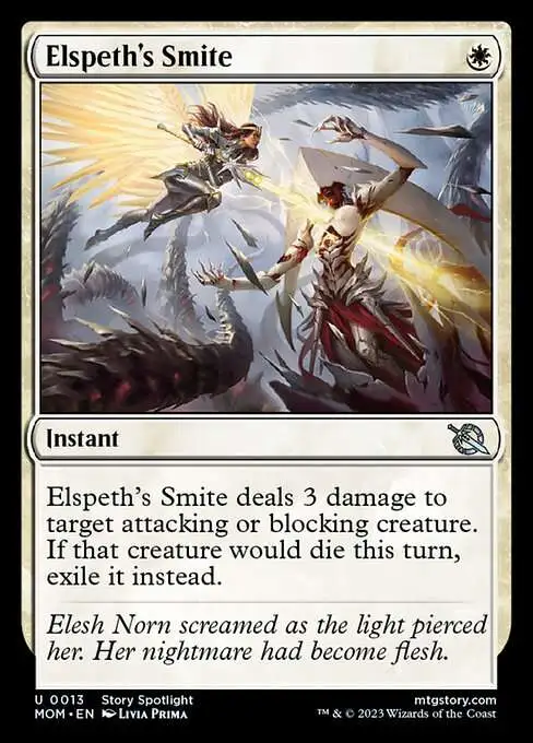 MtG March of the Machine Uncommon Elspeth's Smite #13