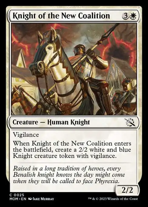 MtG March of the Machine Common Knight of the New Coalition #25