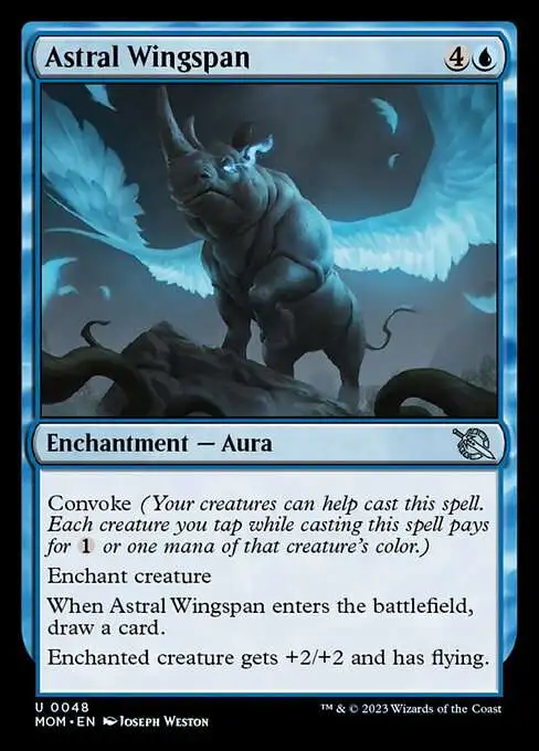 mtg astral cards Magic The Gathering March of the Machine Single Card Uncommon Astral  Wingspan 48