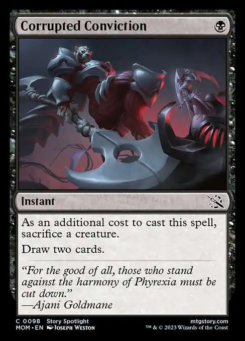 MtG March of the Machine Common Corrupted Conviction #98