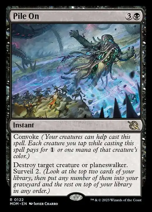 Magic The Gathering March of the Machine Single Card Rare Pile On 122 FOIL - ToyWiz Magic The Gathering March of the Machine Single Card Rare Pile On 122 FOIL - ToyWiz