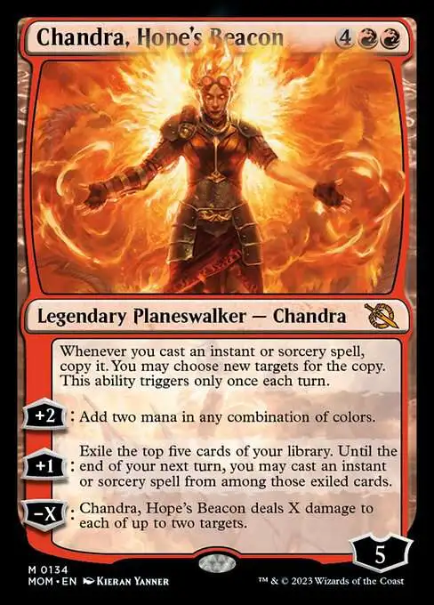 MtG March of the Machine Mythic Rare Chandra, Hope's Beacon #134