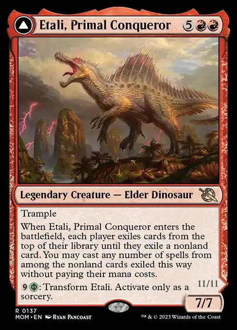 MtG March of the Machine Rare Etali, Primal Conqueror // Etali, Primal Sickness #137