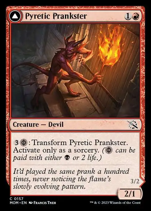 Magic The Gathering March of the Machine Single Card Common Pyretic ...