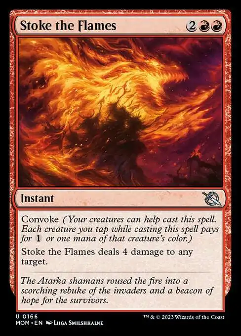 MtG March of the Machine Uncommon Stoke the Flames #166