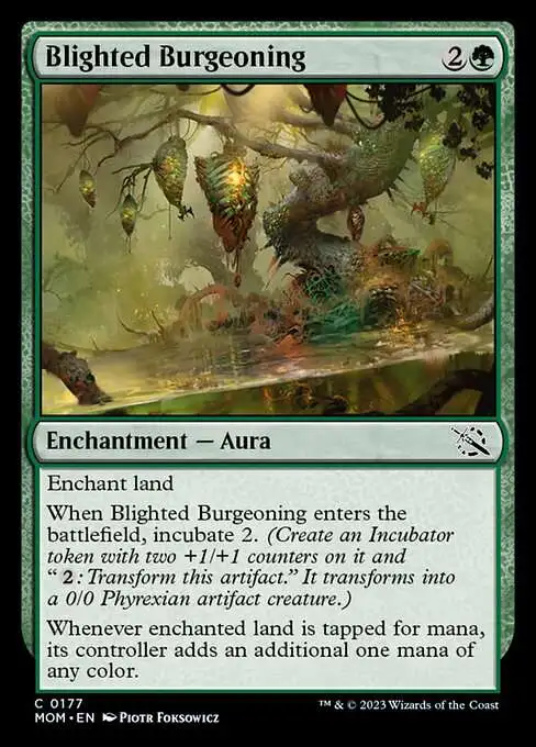 MtG March of the Machine Common Blighted Burgeoning #177