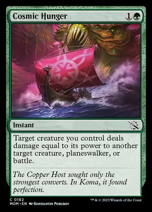 Magic The Gathering March of the Machine Single Card Common Cosmic Hunger  182 - ToyWiz
