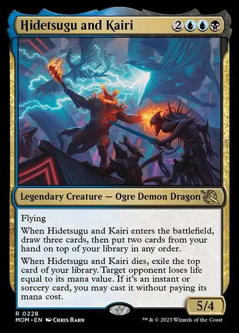 Magic The Gathering March of the Machine Single Card Rare Hidetsugu and  Kairi 228 FOIL - ToyWiz