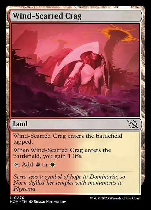 MtG March of the Machine Common Wind-Scarred Crag #276