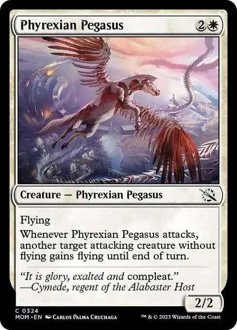 MtG March of the Machine Common Phyrexian Pegasus #324 [Jumpstart FOIL]