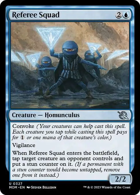 squad cards mtg Magic The Gathering March of the Machine Single Card Uncommon Referee Squad  327 Jumpstart