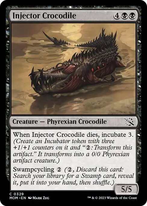 Magic The Gathering March of the Machine Single Card Common Injector Crocodile 329 Jumpstart - ToyWiz Magic The Gathering March of the Machine Single Card Common Injector Crocodile 329 Jumpstart - ToyWiz