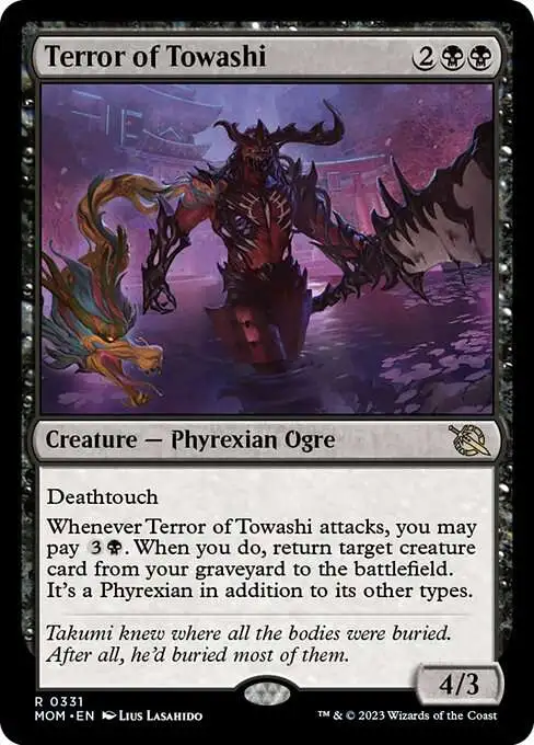 Magic The Gathering March of the Machine Single Card Rare Terror of Towashi  331 Jumpstart - ToyWiz
