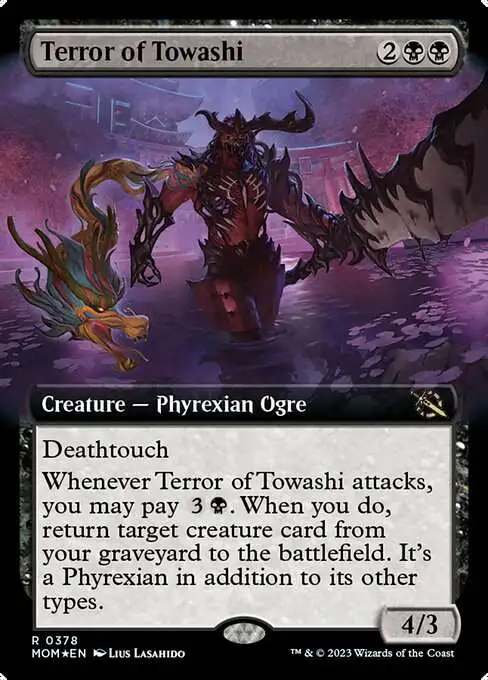 mtg terror card Print If a card you didnt control would be put into an opponents graveyard from anywhere Terror [Summer Magic / Edgar]