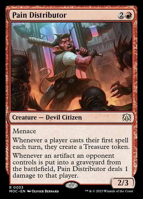 MtG March of the Machine Commander Rare Pain Distributor #33