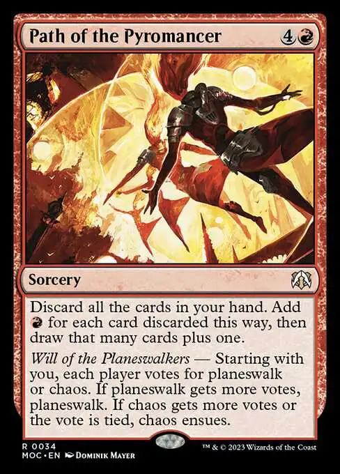 Magic The Gathering March of the Machine Commander Single Card Rare Path of  the Pyromancer 34 - ToyWiz