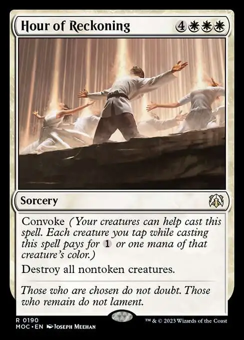 MtG March of the Machine Commander Rare Hour of Reckoning #190