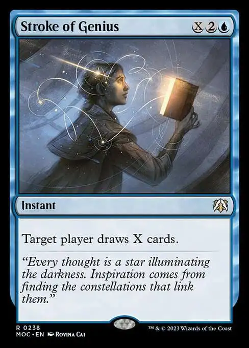 MtG March of the Machine Commander Rare Stroke of Genius #238