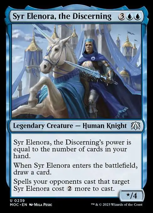 mtg power equal to cards in hand Magic The Gathering March of the Machine Commander Single Card Uncommon Syr  Elenora, the Discerning 239
