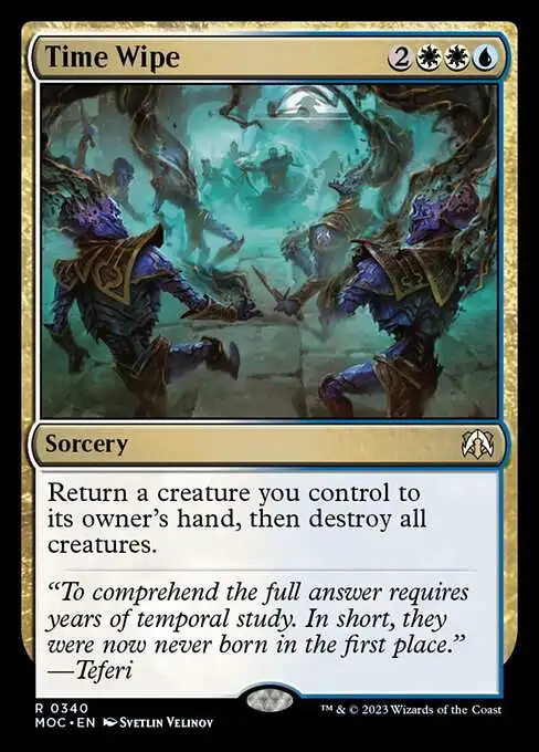 MtG March of the Machine Commander Rare Time Wipe #340