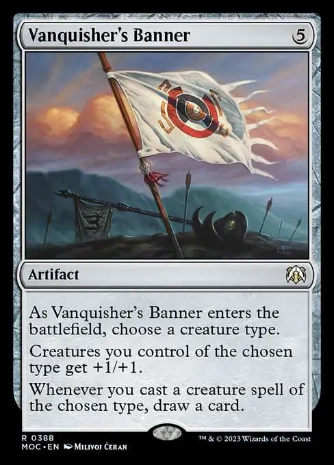 MtG March of the Machine Commander Rare Vanquisher's Banner #388
