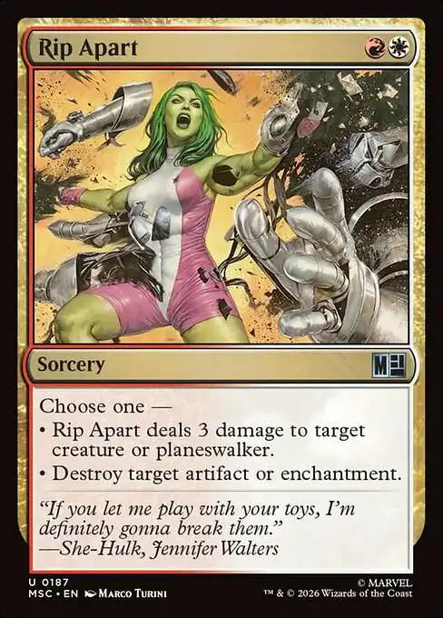 Magic The Gathering Marvel Super Heroes Commander Single Card