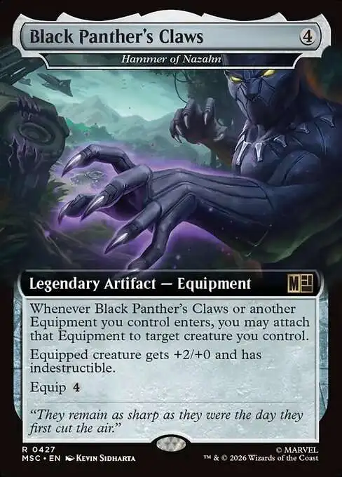 black panther mtg card Secret Lair x Marvel's Black Panther