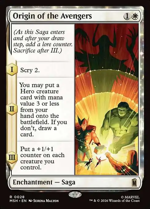 mtg avengers cards Secret Lair
