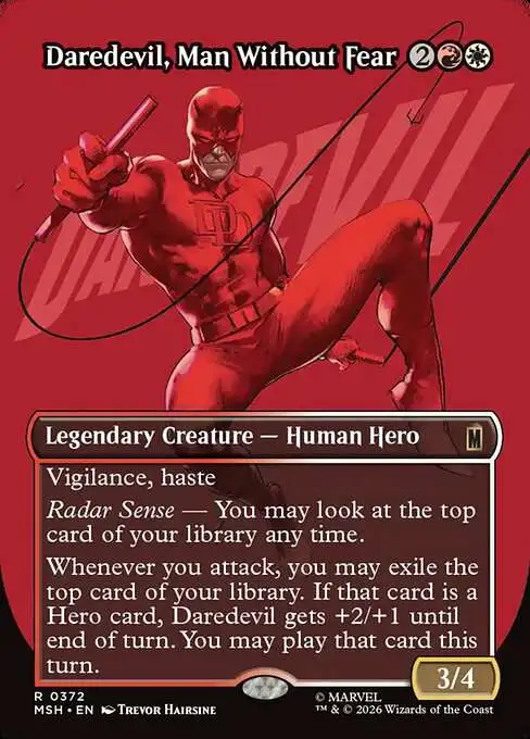 Magic The Gathering Marvel Super Heroes Single Card Rare Daredevil