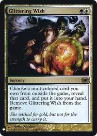 MtG Trading Card Game Mystery Booster / The List Rare Foil Glittering Wish #156