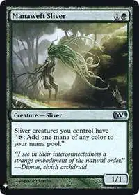 MtG Trading Card Game Mystery Booster / The List Uncommon FOIL Manaweft Sliver #184