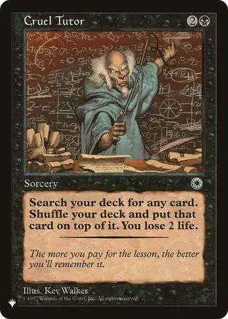 MtG Trading Card Game Mystery Booster / The List Rare Cruel Tutor