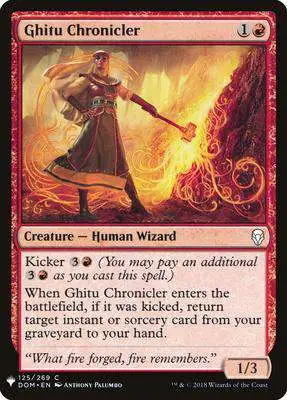 MtG Trading Card Game Mystery Booster / The List Common Ghitu Chronicler #125