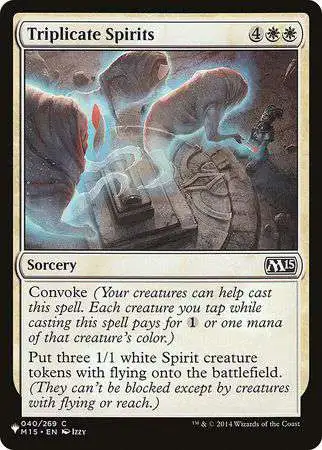 MtG Trading Card Game Mystery Booster / The List Common Triplicate Spirits #40