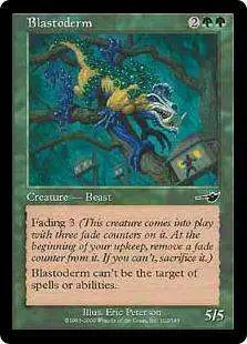 MtG Nemesis Common Foil Blastoderm #102 [Moderately Played]