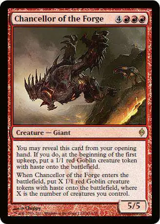 MtG New Phyrexia Rare Chancellor of the Forge #81